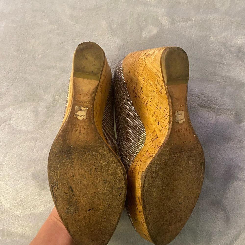 Stuart Weitzman sparkling wedges, size 6,5 - Picture 10 of 12